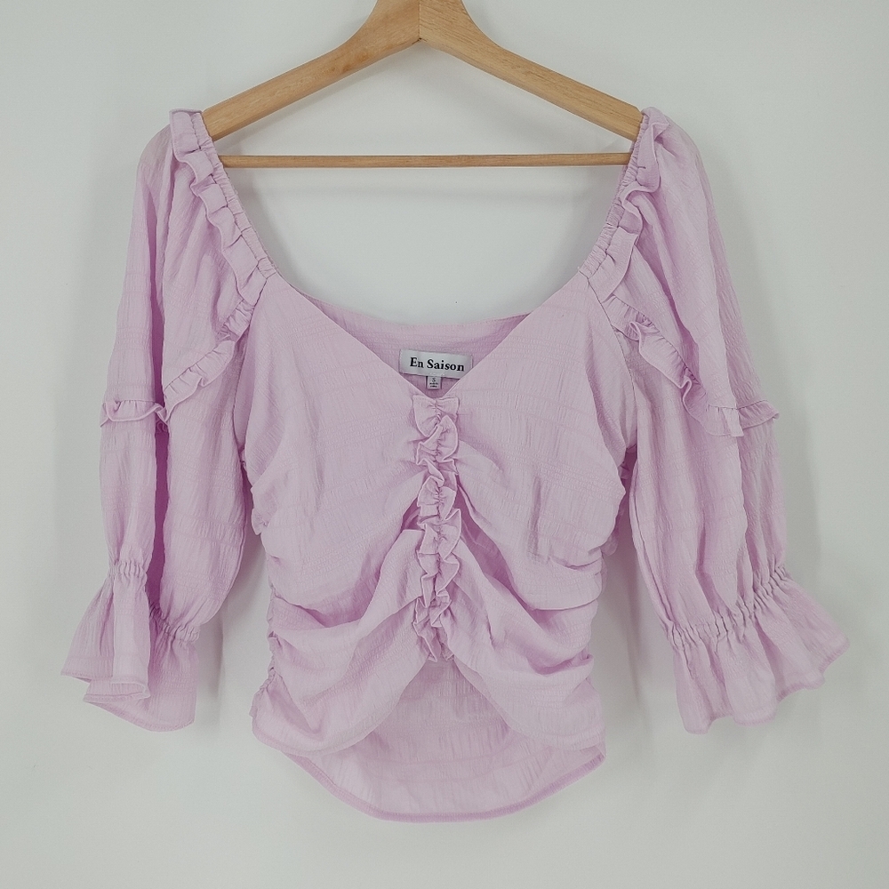 En Saison Ruched Blouse